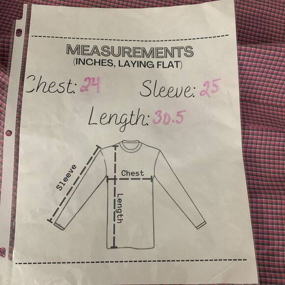 Ariat Pro Series Mens Shirt Large Pink Gray Plaid Button Down Western Cowboy - Picture 6 of 8